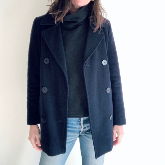 L.L. Bean Jackets & Blazers - L.L.Bean navy wool/cashmere pea coat